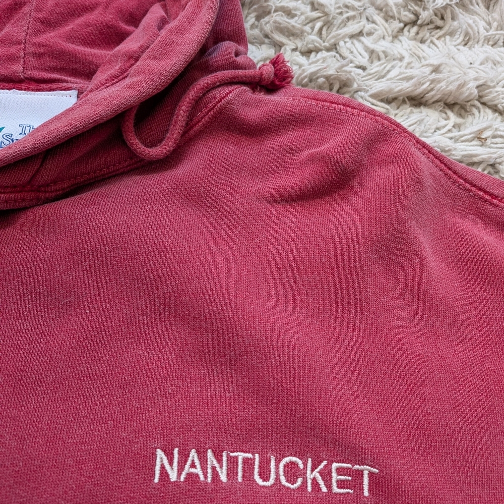 The Sunken Ship Nantucket Hoodie Sweatshirt Maroon L - Picture 3 of 9